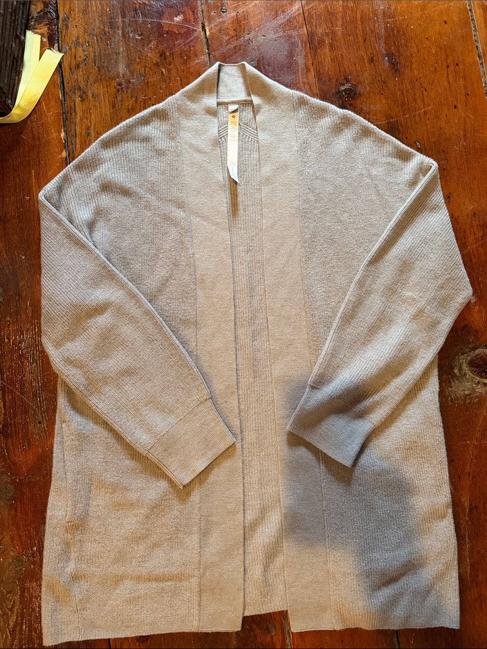 lululemon athletica Light Gray Open-Front Cardigan